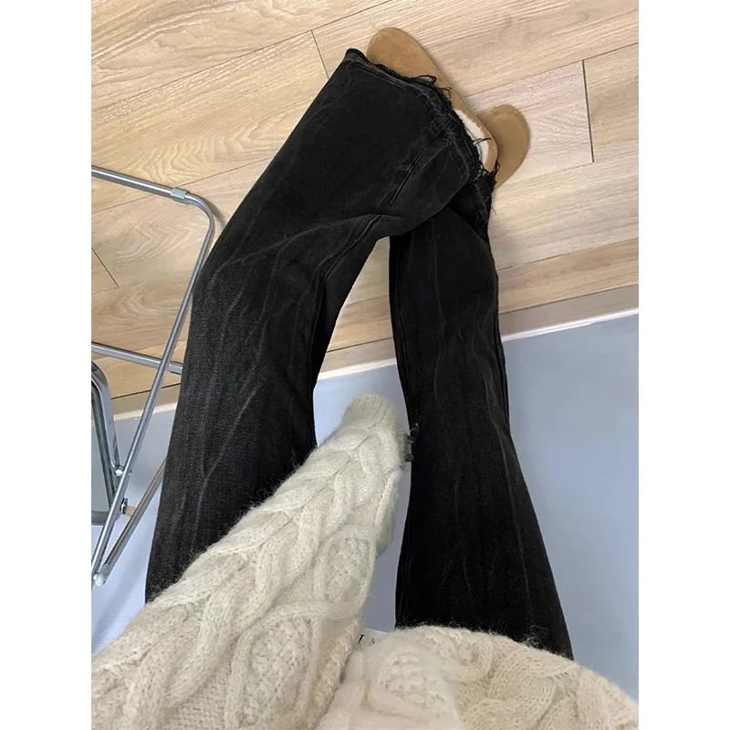 Jeans Stretch Women'S Trousers Western Cowgirl American Style Retro Vintage Female Denim Fashion Comfortable Tassels Fringe
