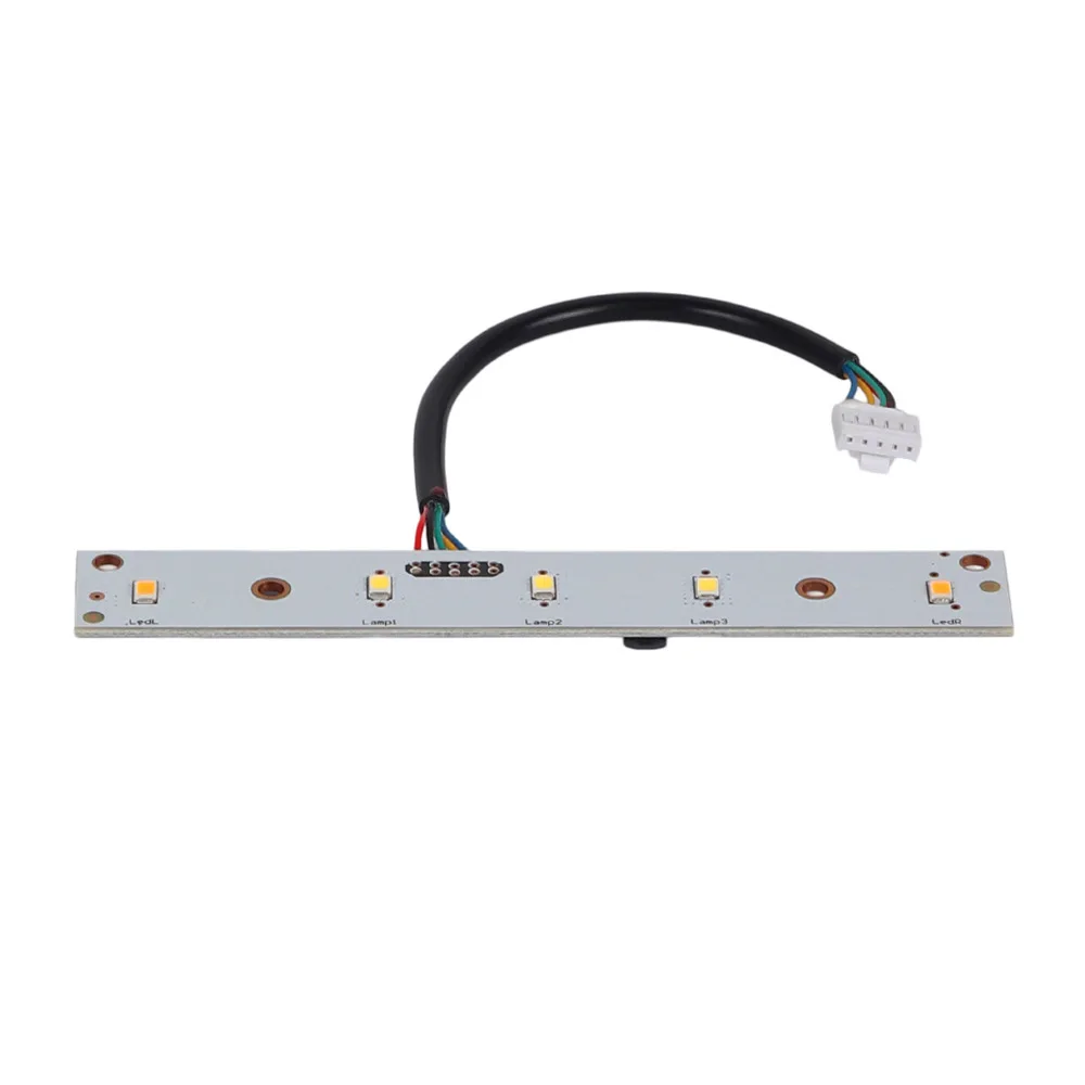 For Kukirin G4 Scooter LED Headlight for 5-pin System Aluminum Alloy White Light 12 x 1.8 cm Sleek Profile Retention