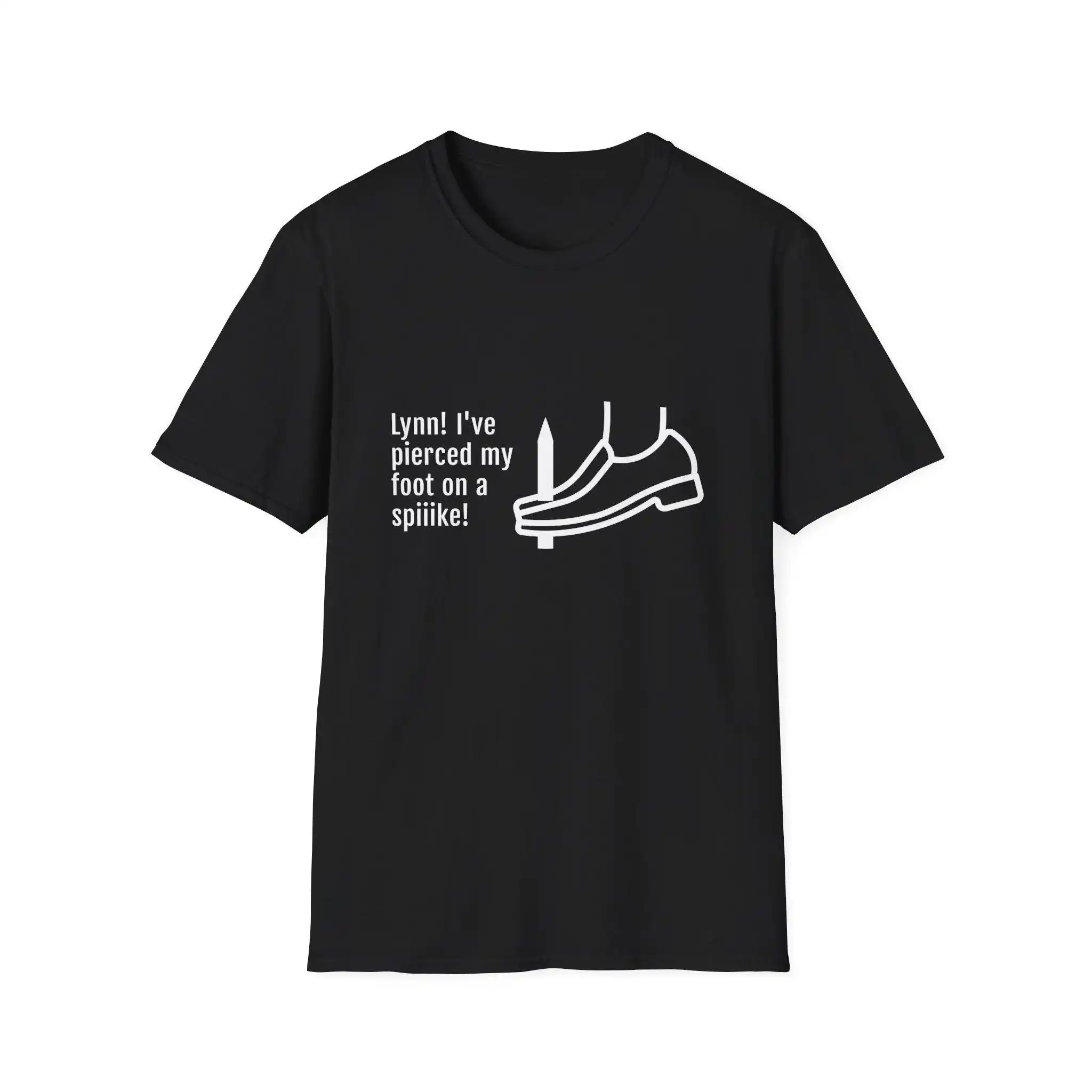 

Alan Partridge Pierced Foot T Shirt Alan Partridge Tee I ve Pierced My Foot Gift For Him White Text