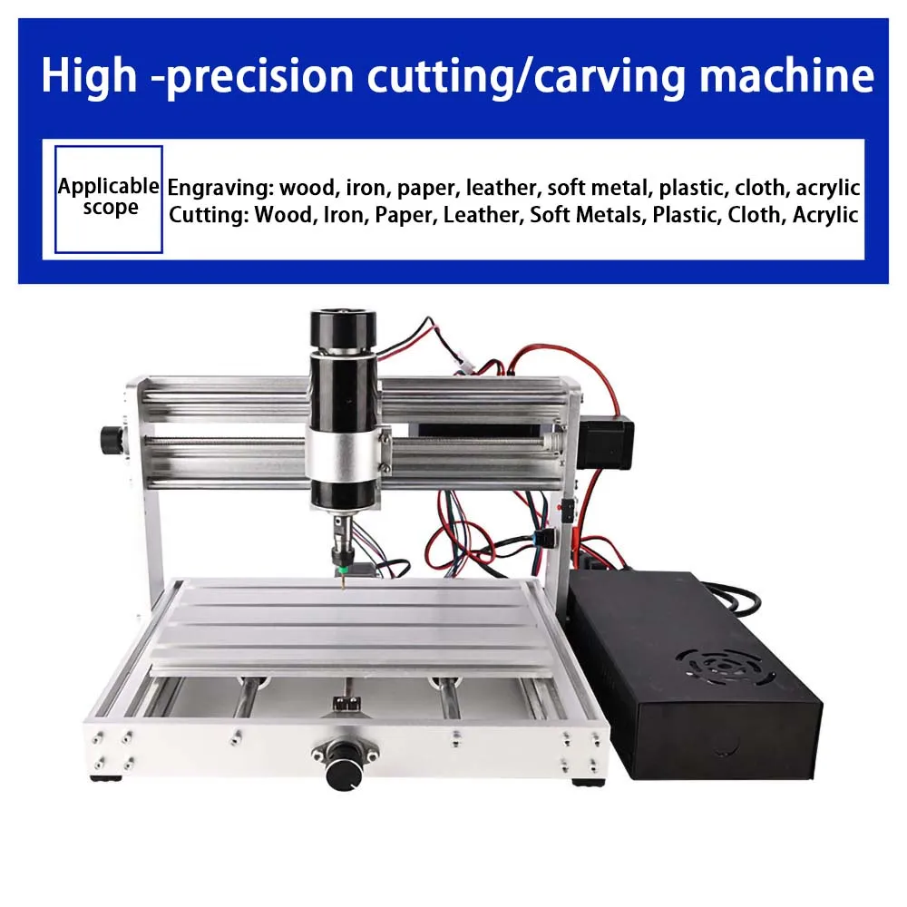 Machine de gravure laser CNC 3018 Max avec broche, fraiseuse à métal, graveur laser 20W, routeur à bois bricolage, coupe NW, acier inoxydable, 500W