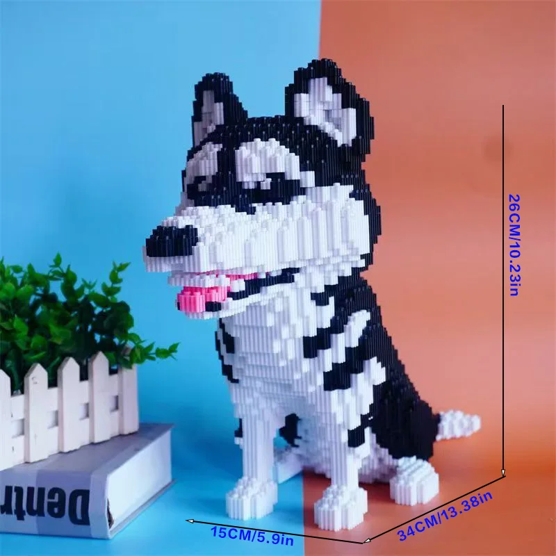 Ensemble de blocs de construction de puzzle 3D pour chien de 5268 pièces, kit de modèle éducatif adapté aux 14 ans et au-dessus, activités pratiques, par