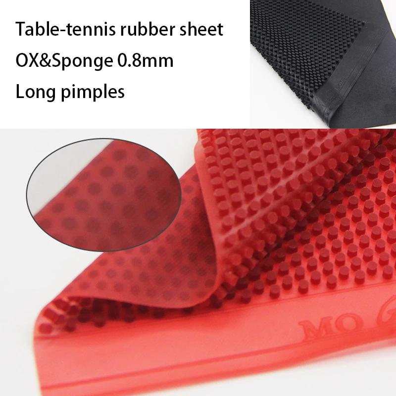 Avara Long Pimple OX &Table-tennis Rubber Sheet Sponge Thickness0.8mm Ping Pong Rubber with Fast Attack Circle Strange