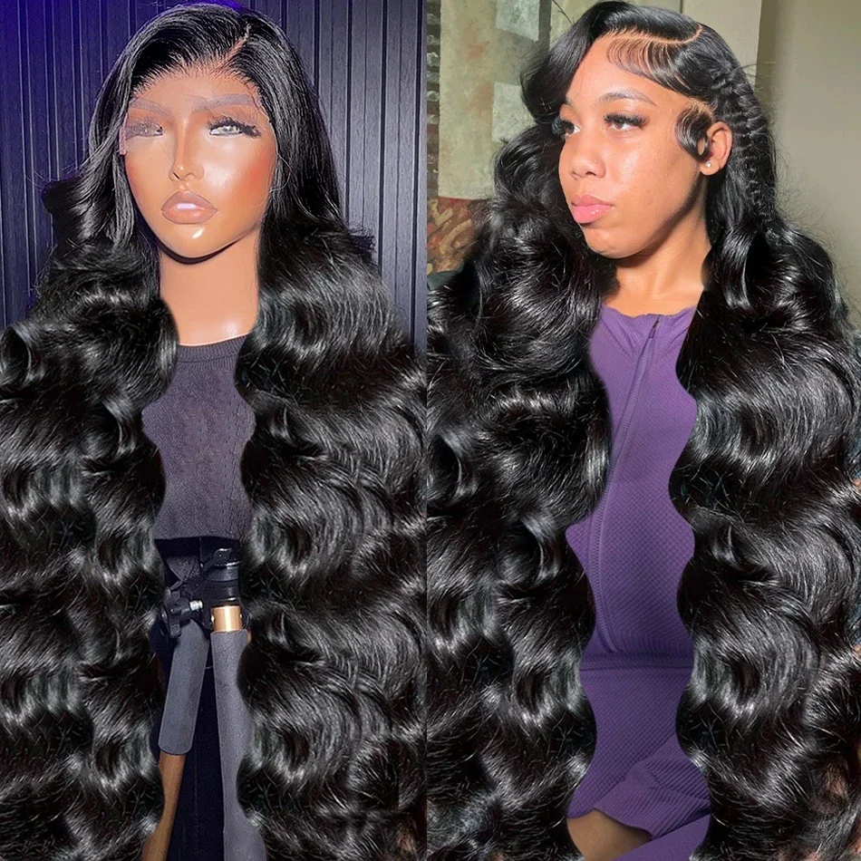 

Luvkiss 13x4 Lace Frontal Wigs Body Wave Lace Front Human Hair Wigs 30 inch 13x6 HD Glueless Wig Brazilian Water Wave For Women