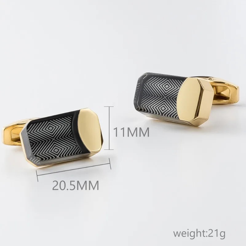 High End Dropper Alloy Cufflinks Men's Classic Business French Metal Buttons Wedding Party Dresses Fashion Jewelry Accessories