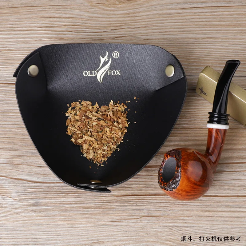 Leather Foldable Rollable Tobacco Rolling Tray ,Valet Tray for Tobacco Pipe Tool,For hold tobacco cigar cigarette smoking Pipe