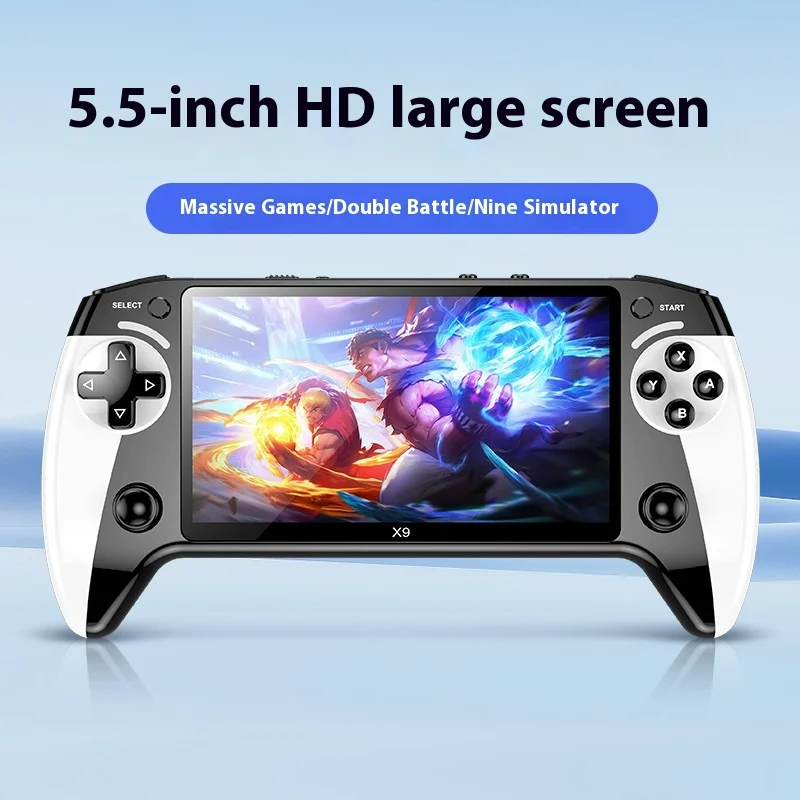 New X9 handheld game machine 5.5-inch big screen arcade 8 simulators portable handheld retro GBA