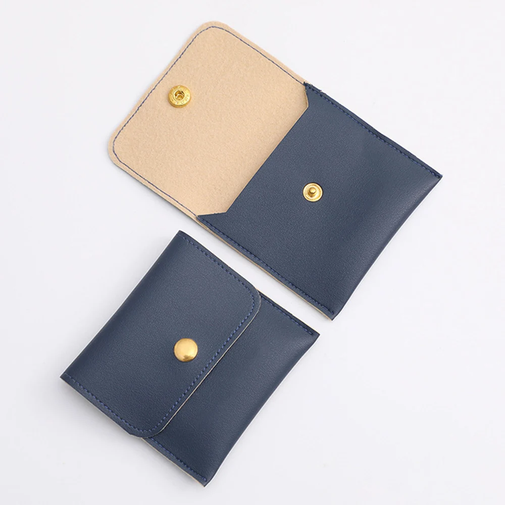 1PC Jewellery Pouch Packaging Bag Soft PU Leather Envelope Gift Bracelet Necklace Earring Rings Pendant Jewelry Storage Bag 2023