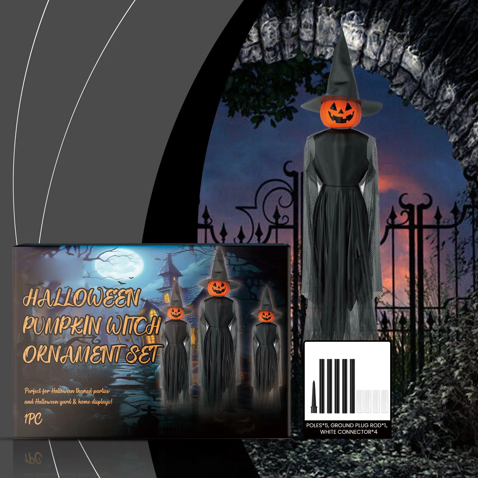 3 Months Baby Games Halloween Themed Enchanting Pumpkin Witch Hanging Set Unique Crafting Festive Charms Perfect For Events And