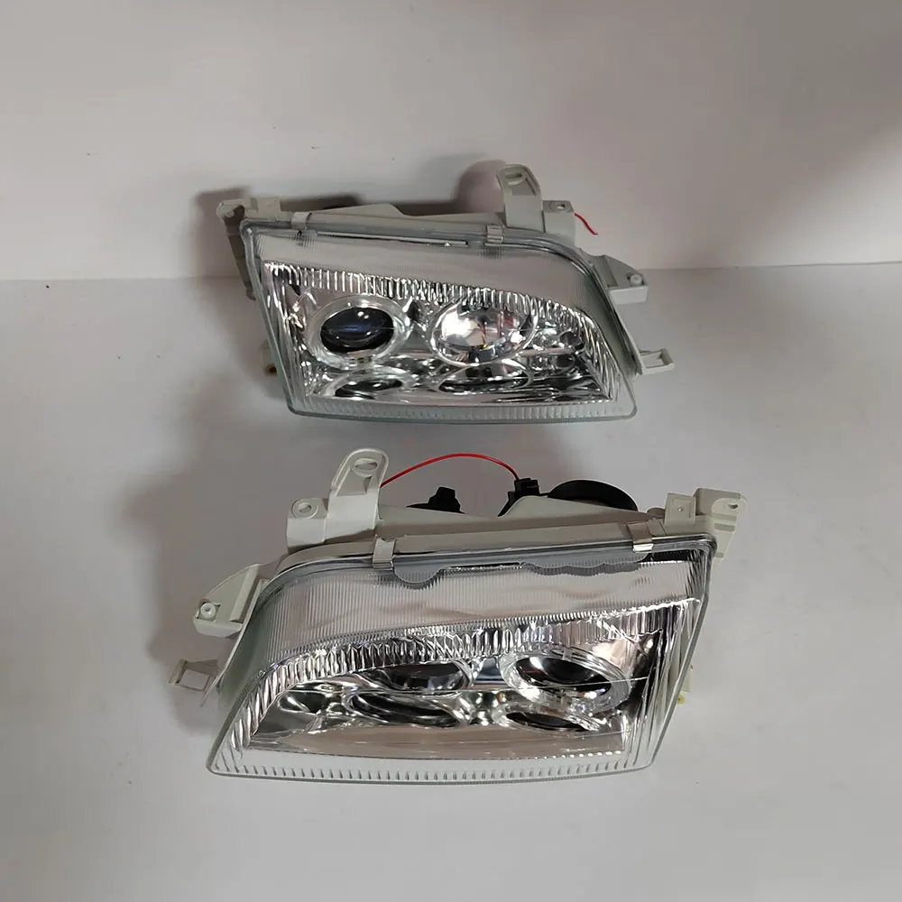 A Pair Car Modified Lens Headlight LED Angel Eye Aperture For Toyota CORONA CALDINA ST190 CT190 CT196V CT198  1992 to 1995