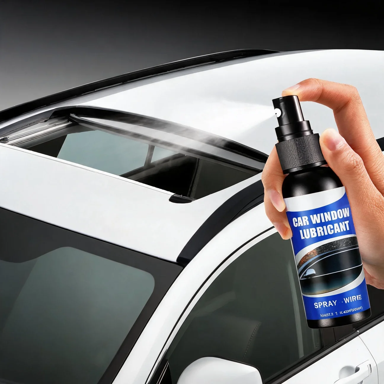 Track Lift Glass 60ml Car Window Lubricant Spray Abnormal Sunroof Noise Eliminating Sealing Strip Rubber Lubricating Liquid