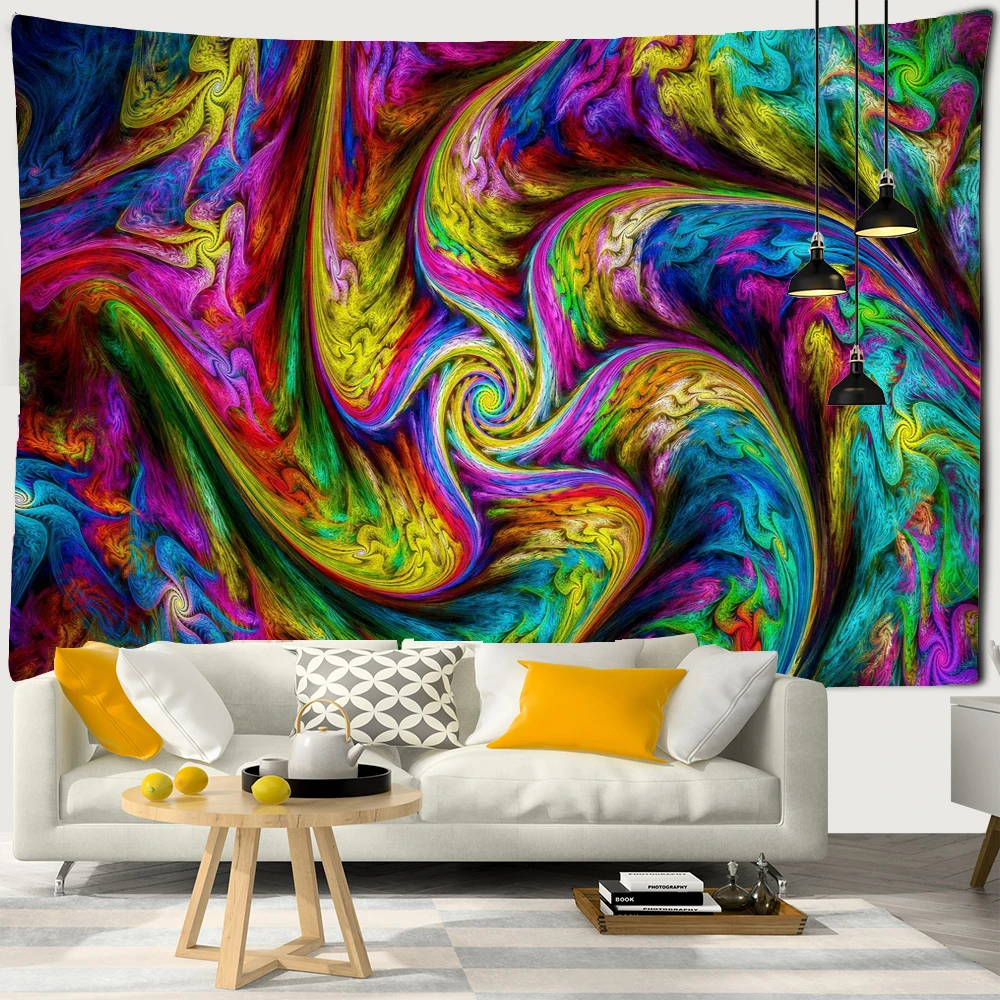 Bohemian Home Decor Wall Tapestry Hanging Beautiful Colorful Art Fairyland Psychedelic Tapestry Room Decoration Wall Tapestry