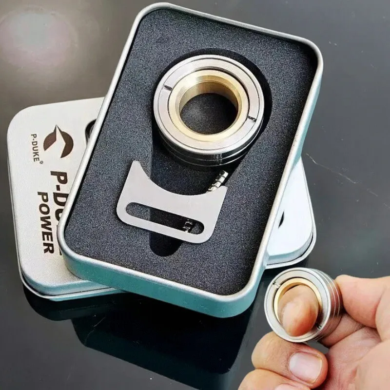 Mechanic's Ring Fingertip Gyroscope Toy Rotating Magnetic Rhythm Decompression EDC Hand cranked Gyroscope Adult Gift