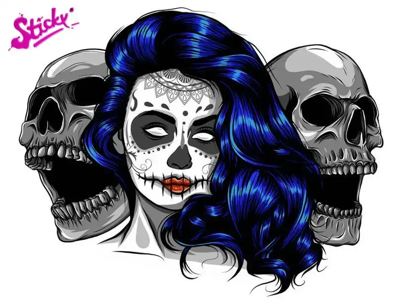 Rose Zombie Bride Vinyl Car Stickers - Waterproof Decals for Cars Trucks SUVs Window Bumper Laptop