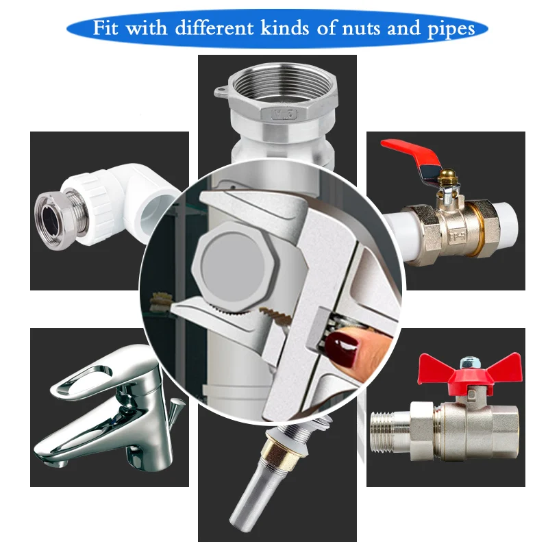 

Ручные инструменты, гайка, ключ для раковины, труба для ванной комнаты, большой открытый гаечный ключ, разводной ключ, универсальный гаечный ключ для обезьяны, многофункциональная сантехника