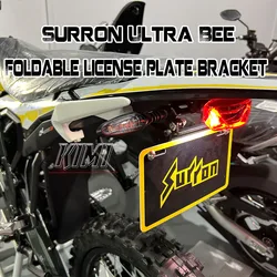 FOR Surron Ultra Bee Sur-ron UB Electric Off-Road Vehicle License Plate Holder Bracket Foldable License Plate Holder Short Tail