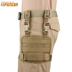 EXCELLENT ELITE SPANKER Tactical Molle Drop Leg Panel Training Legs Hanging Plate Adjustable Magazine Mag Drop Leg Platform