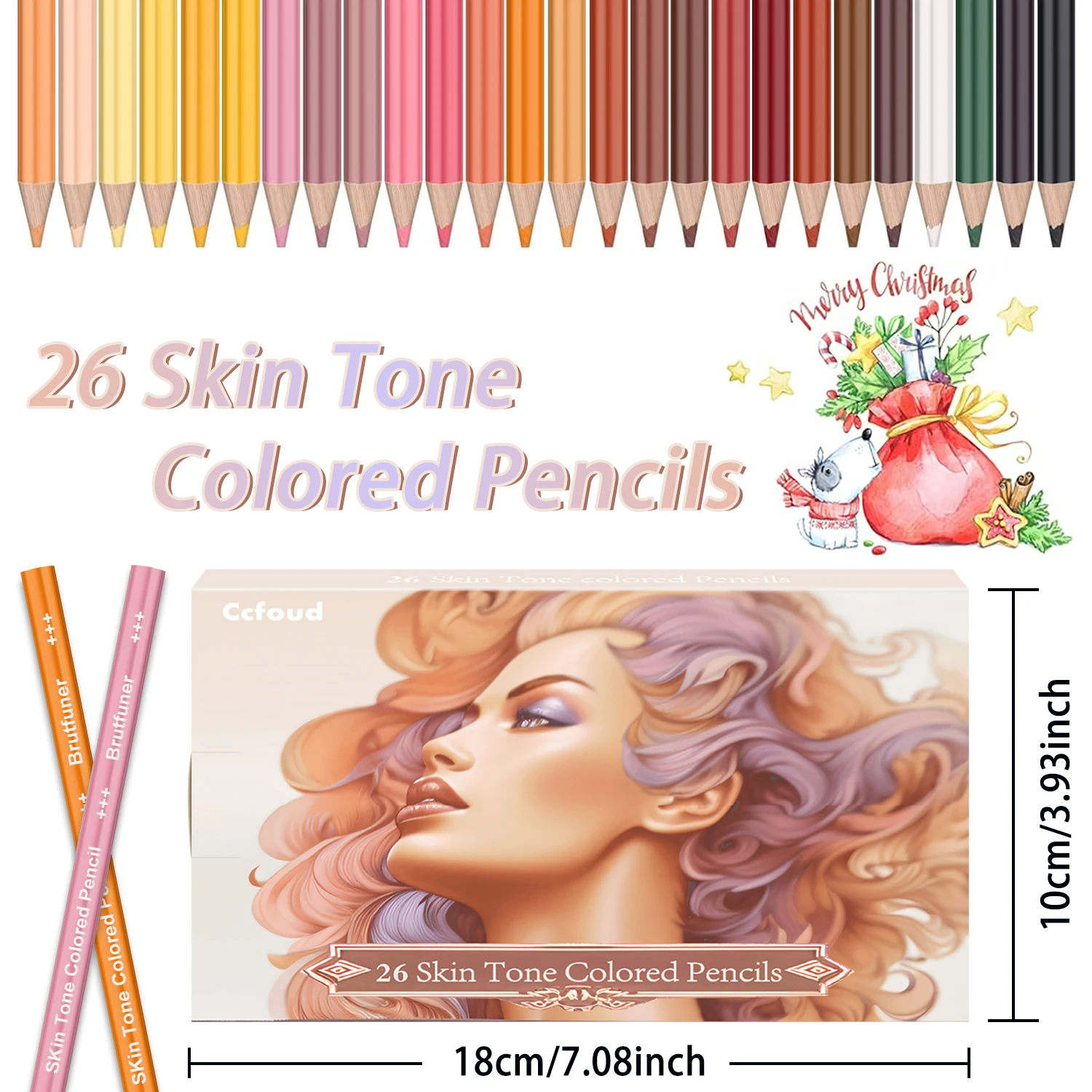 16-72 Farben im Set, Hautfarbene Buntstifte für Porträt- und Hautfarbenkünstler, Perfekt für Künstler zum Zeichnen, Färben, Schichten und Verblenden – Detail 2