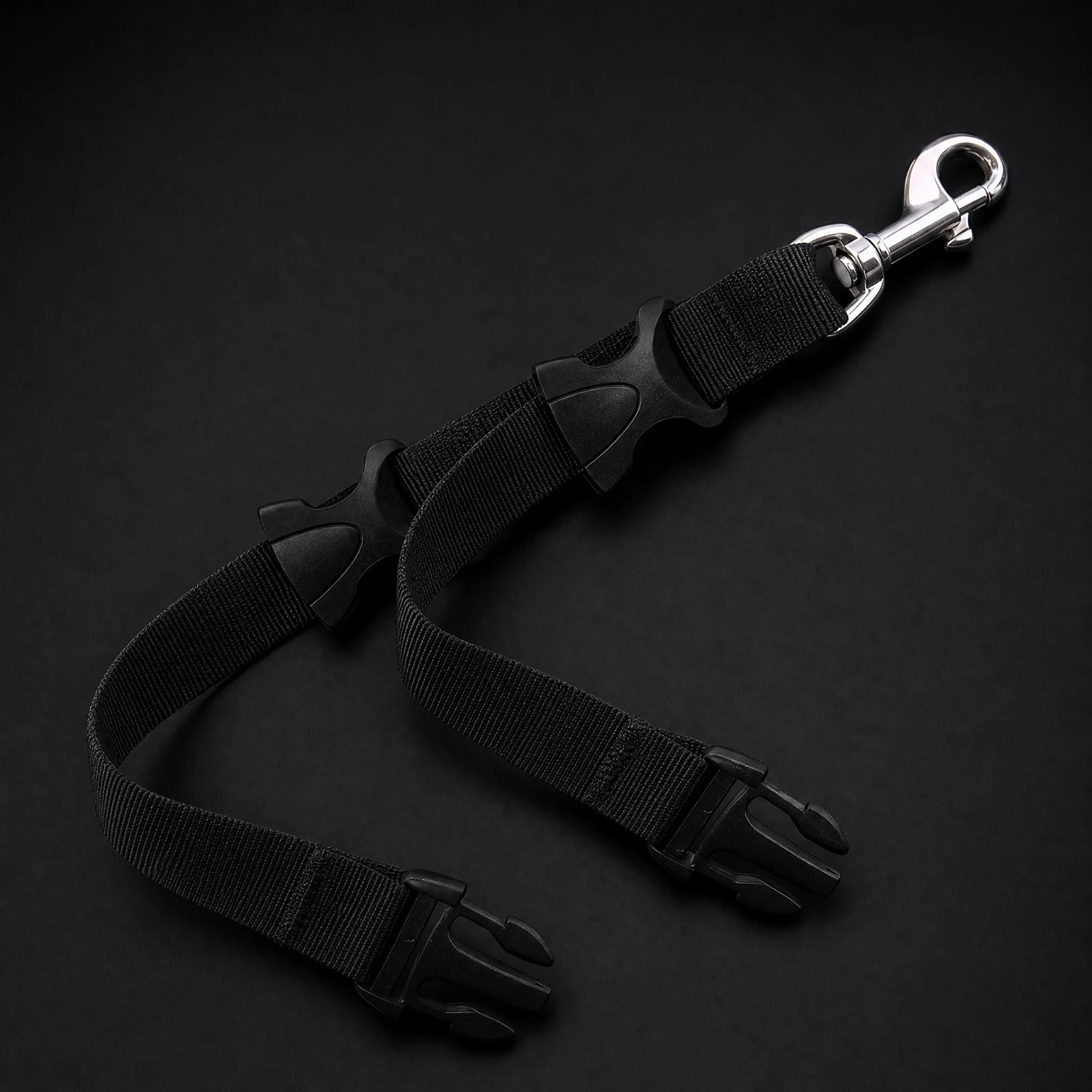 Scuba-Diving Quick-Release Strap Double-Stitched BCD Attachment Strap with Snap Hook for Snorkelers