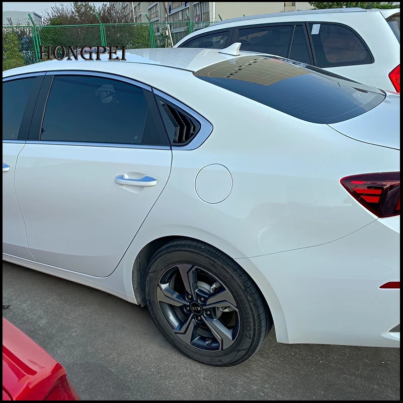 

Стайлинг автомобиля для KIA Cerato Sedan 2019 2020 2021 2022, жалюзи заднего стекла, рамка вентиляционного порога, молдинг, наклейка, отделка