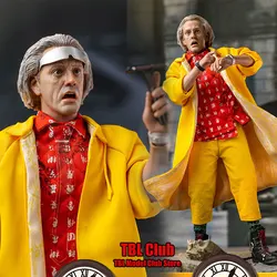 SaturnToys ST002 1/6 Scale Male Soldier Dr. Emmett Brown Back To The Future Christopher Lloyd Full Set 12inch Action Figure Doll