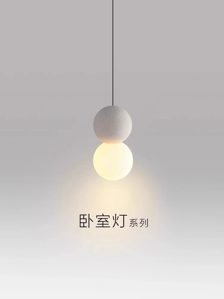 

Nordic designer art bedroom bedside small chandelier minimalist Internet celebrity entrance bar restaurant long bay window light