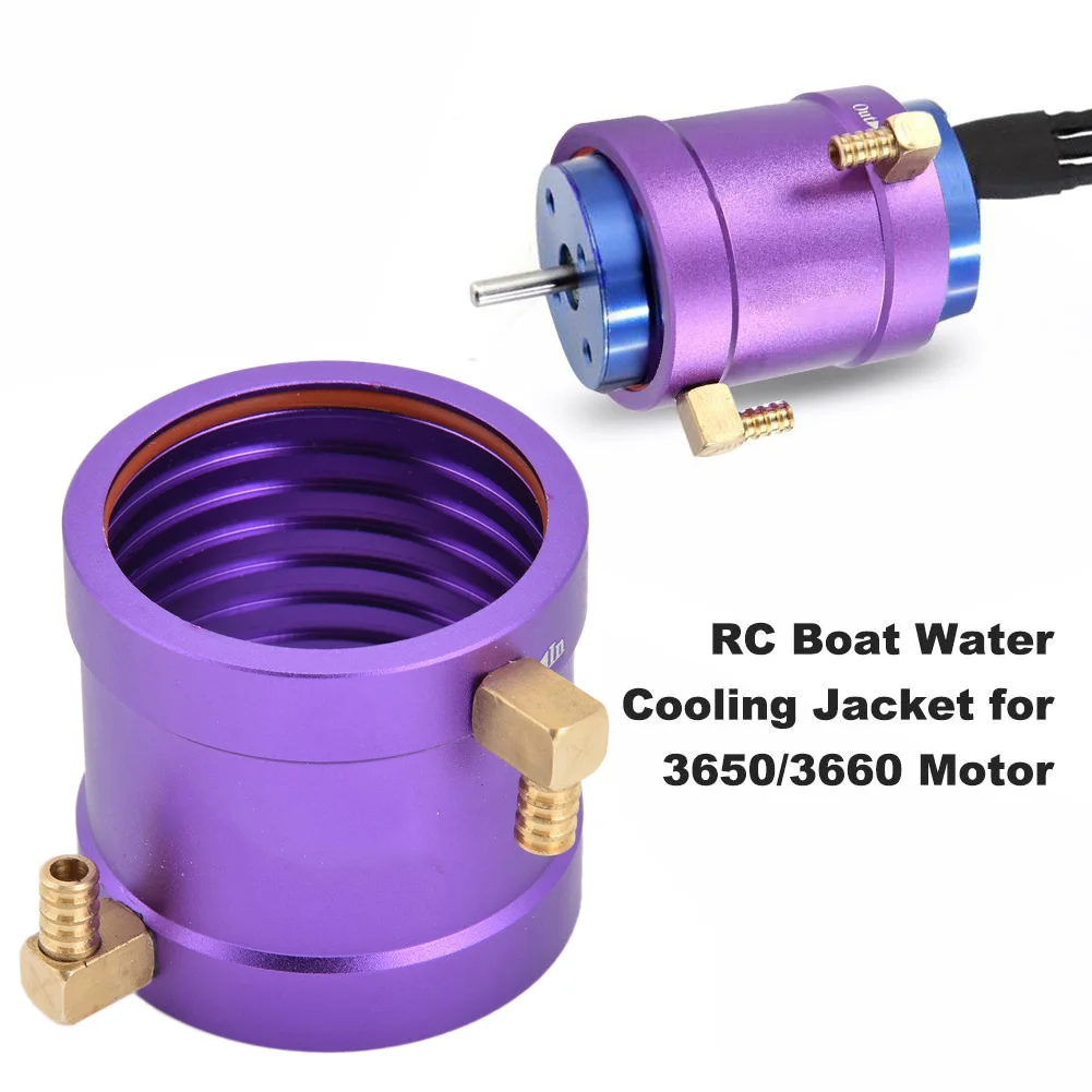 36mm Metal Water Cooling Jacket Kit for 3650/3660 RC Boat Ship Motor