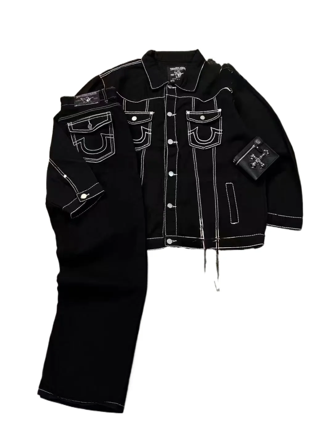 

Europe and America Minimalism Style Fashion New Denim Jacket and Jeans 2-piece Set 2025 Autumn\winter Necessary Basic Sets