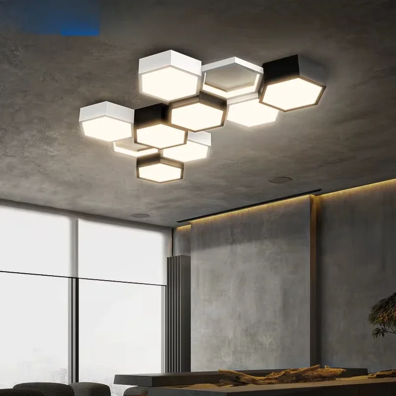 Ultrathin Triangle LED Ceiling Light Chandelier for Living Room Bedroom Home Decor Modern Minimalist Style Lampshade