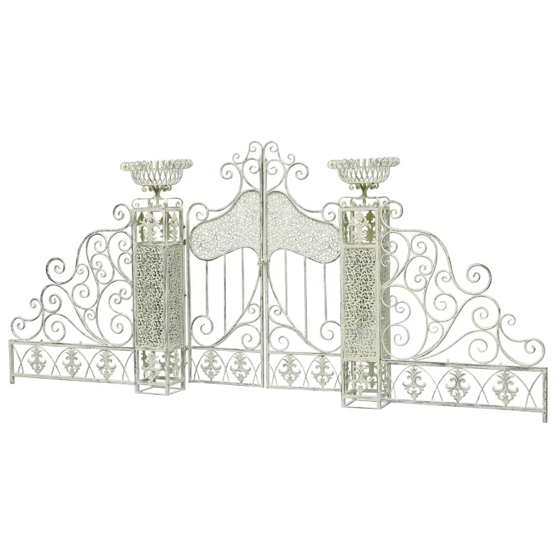 Foreign Order Retro Old Courtyard Entrance Door Villa Garden Door Outdoor Rust-proof Plant Climbing Vine Outdoor Decorative