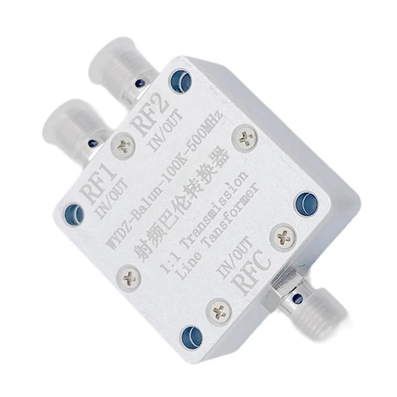 100k-500khz rf balun transformador relógio senoidal onda quadrada sinal final para diferencial para transformador de linha de extremidade única