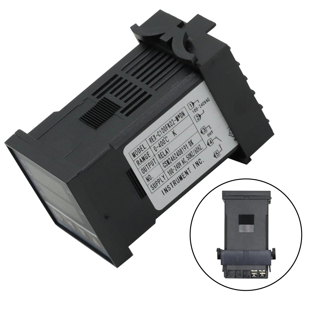 AC 100-240V REX-C100 Digital PID Temperature Controller Thermostat With Thermocouple For Industrial Heating Oven Incubator Contr