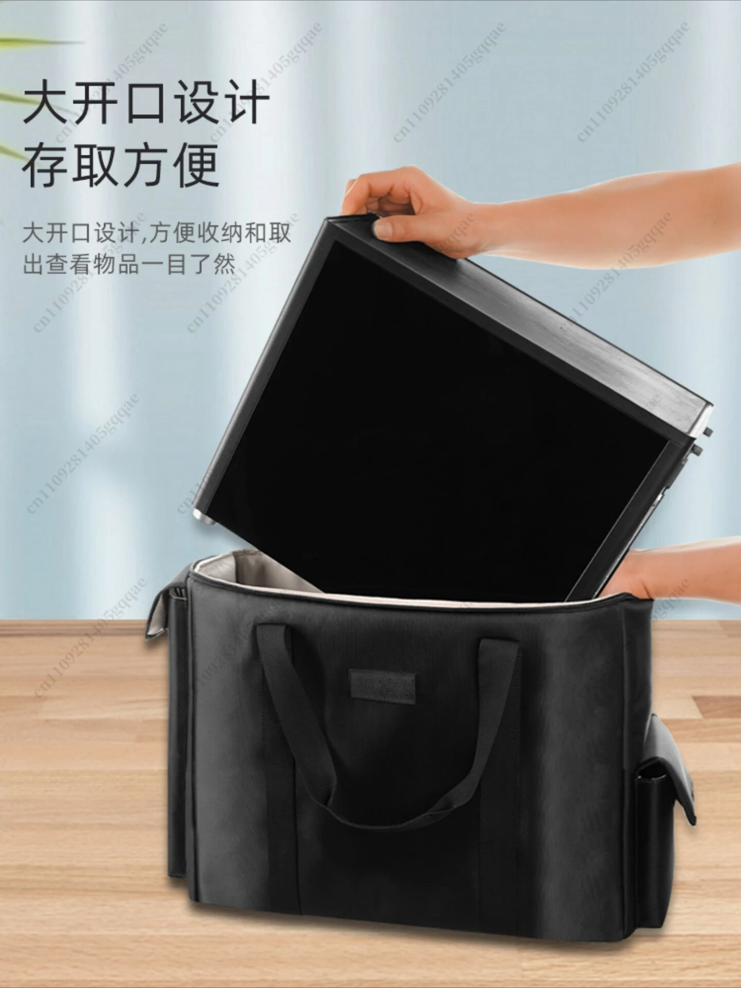 Computer-Host-Aufbewahrungstasche 24 Zoll 27 Zoll 32 Zoll Bildschirm-Display-Tasche Abnehmbarer Trolley-Koffer – Detail 5