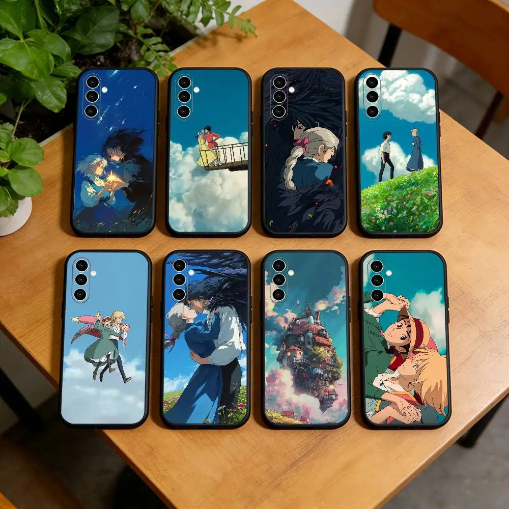 Calcifer Howl's Moving Castle  Phone Case For Samsung Galaxy A73,A72,A71,A70,A53,A52,A51,Others Soft Black Cover