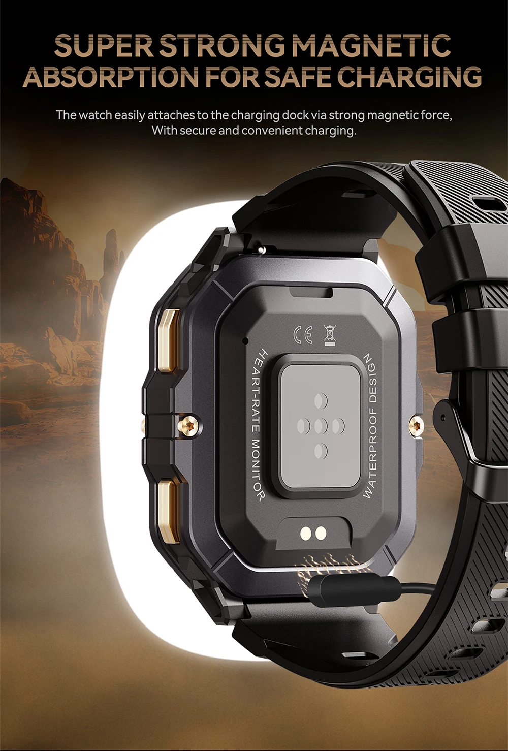 CUBOT C28 Wasserdichte Intelligente Uhr Männer 2,02 Zoll Fitness Tracker Sport Handgelenk Smartwatch Für Android IOS Bluetooth Anruf – Detail 7
