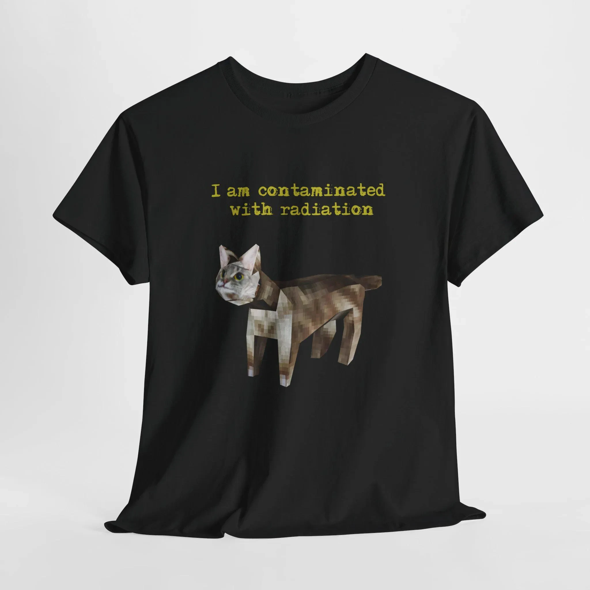 

I Am Contaminated with Radiation Funny Meme T-Shirt Men's and Women's Short Sleeve Cotton Tee Vintage Hip Hop Shirt Men Clothing