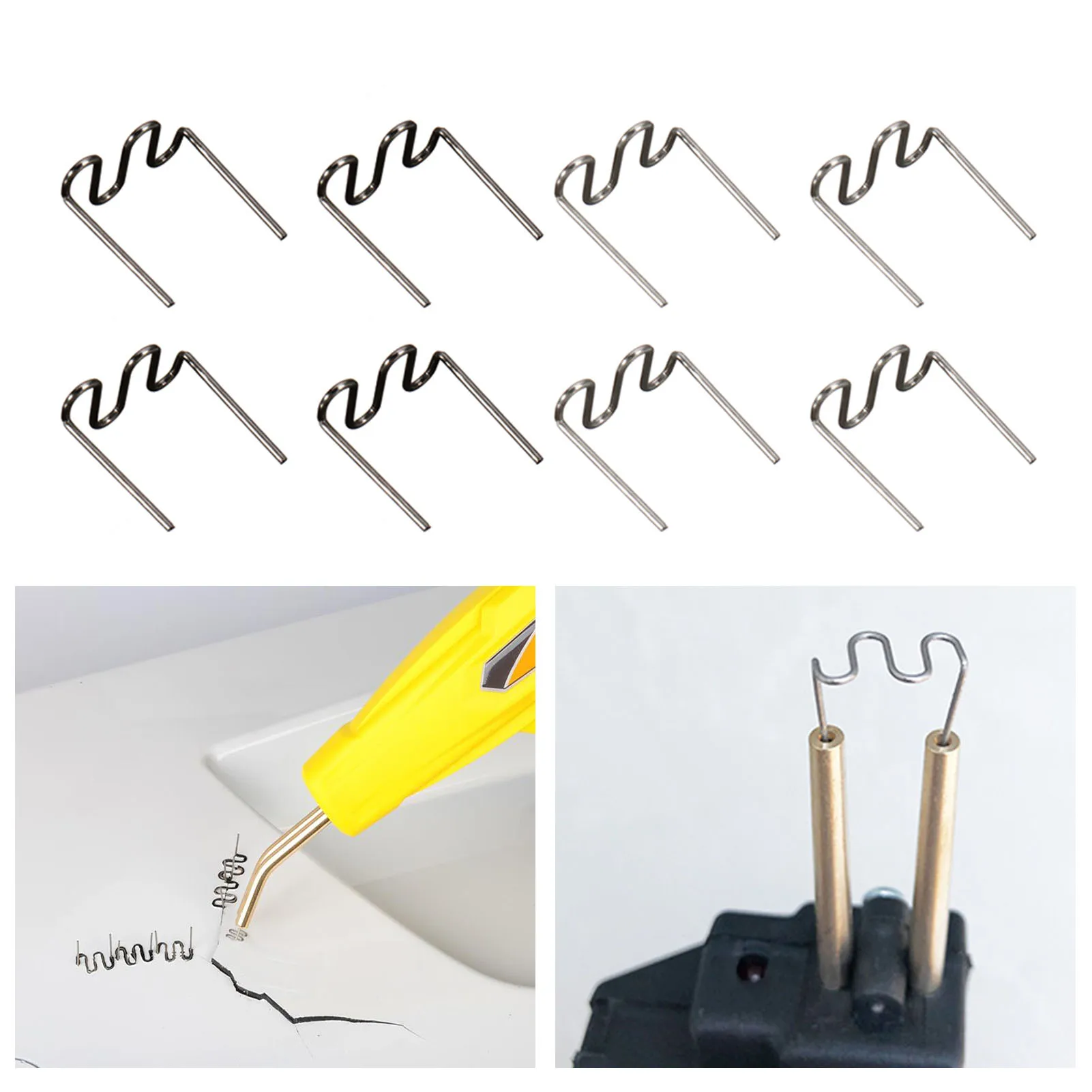 

Car Parts Plastic Repair Machine Welding Hot Stapler Pre Cut Waves Staple 0.6mm/0.8mm Big Waves