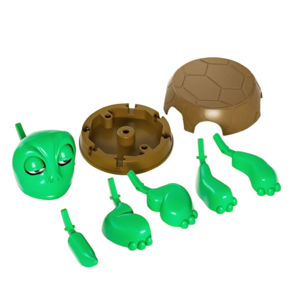 

DIY Assembly Panicked Turtle Coaster Press Frightened Turtle Turtle Cup Pad Quirky Toys Funny Expression Mug Holder