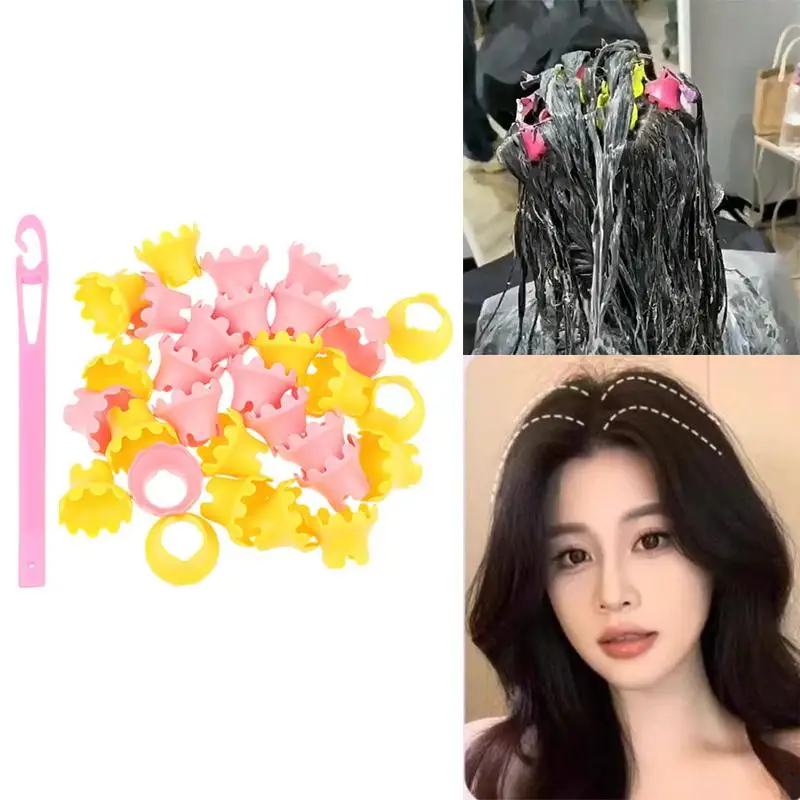 

15/18Pcs Hair Root Perm Rods Bars Curlers With Hair Hook Hair Rollers Hair Styling Tools Fluffy Hair Maker DIY Curling Hair Tool
