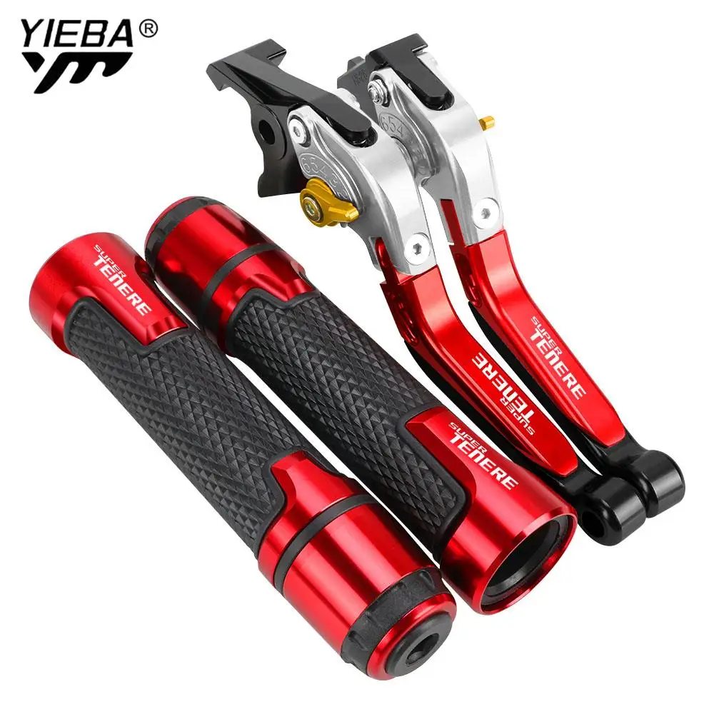 

XT 1200Z Motorcycle CNC Adjustable Brake Clutch Levers Handbar Ends Grips For YAMAHA XT1200Z XT1200ZE SUPER TENERE 2010 - 2018