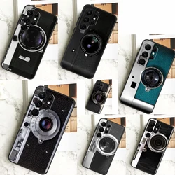 Retro Classic Vintage Camera Cover For Samsung Galaxy S24 S23 S22 S21 S20 FE Ultra Plus S8 S9 S10 Note 10 20 Ultra Case