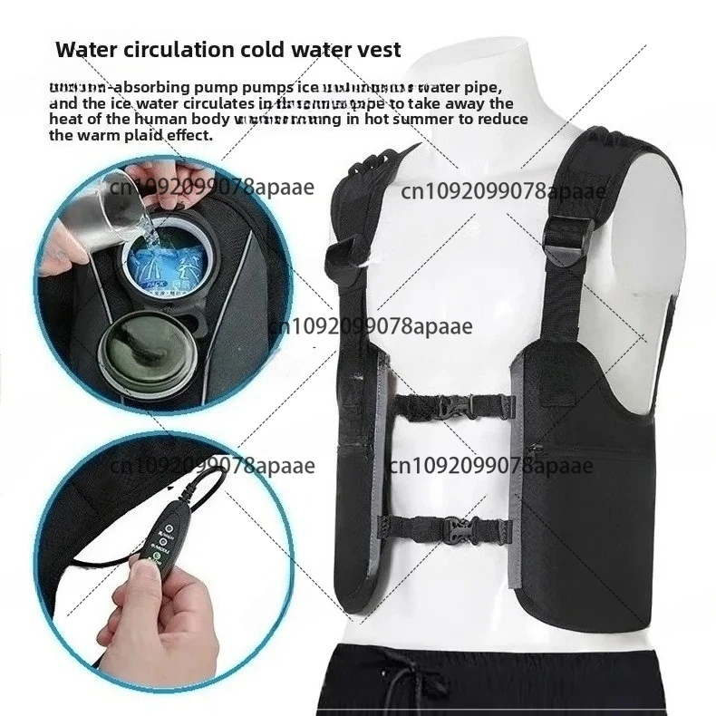 

Men's Cooling Vest with Water Circulation System, Summer Cooling Jacket for Outdoor Sports, Lightweight Air Conditioning Wear