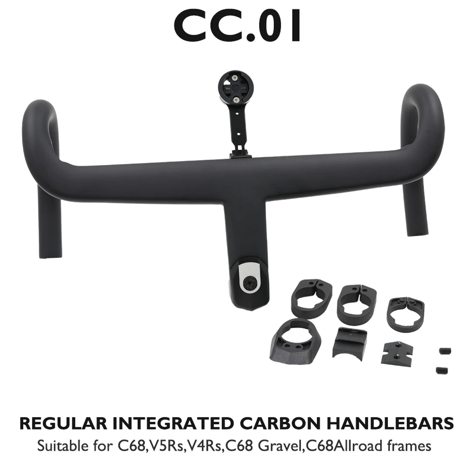 CC.01 カーボンハンドルバー C68/V5Rs/V4Rs対応 370-430mm