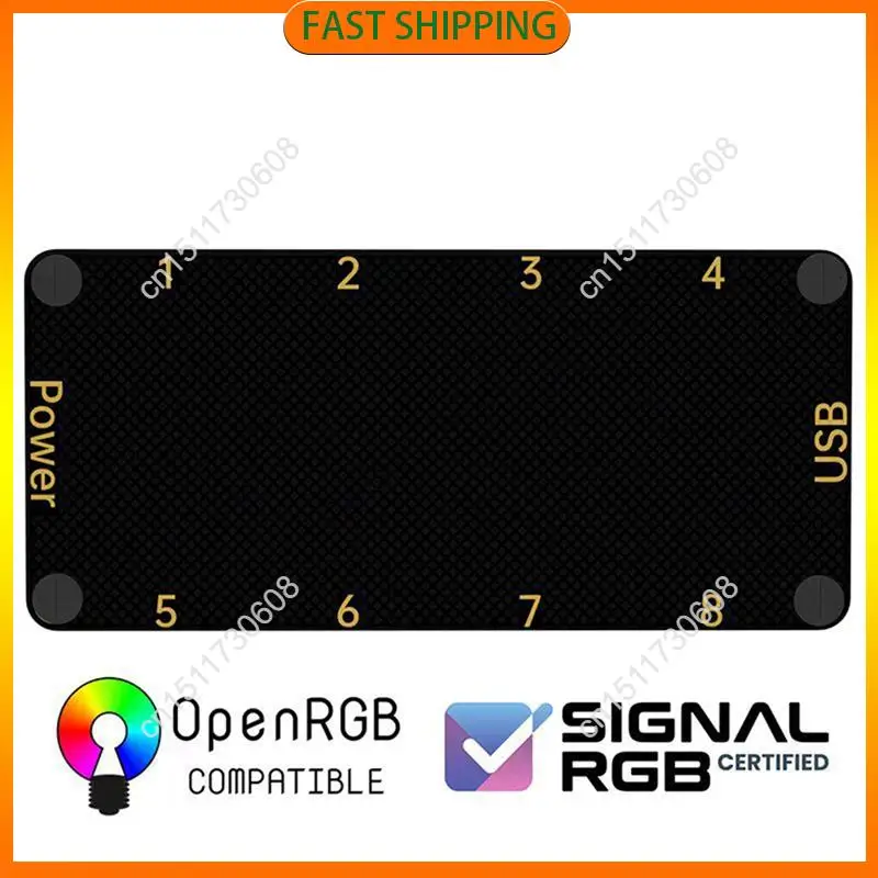 اشتري الآن Signalrgb Openrgb Universal 8Port 5V 3PIN ARGB محور تحكم غير متزامن لحافظة الكمبيوتر الشخصي مراوح التبريد شريط إضاءة