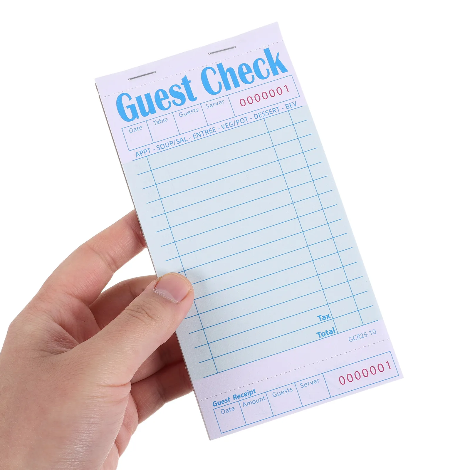 6Pcs Restaurant Books Server Note Pads Waitress Notepad Food Order Receipt Book for Waiters Waitresses Efficient