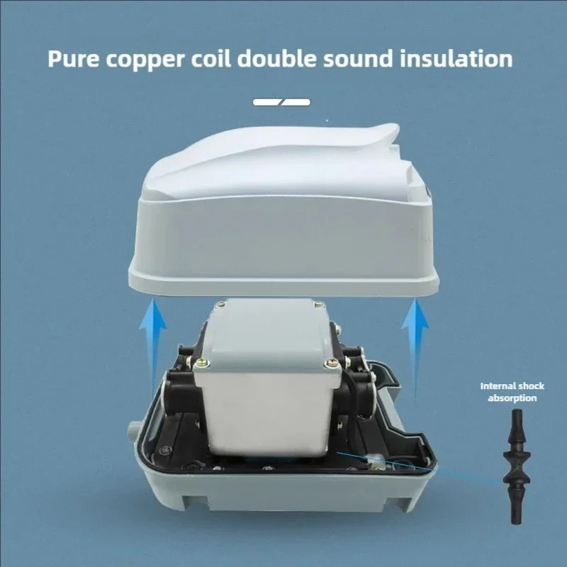 Fish Pond HP-4000 HP-8000 HP-12000 Oxygenation Air Pump Atmospheric Volume Machine Air Compressor Seafood Pond Aquarium view 3