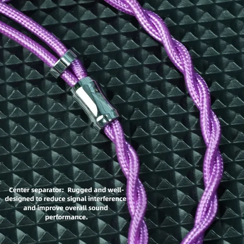 XINHS XH68 Purple OCC+OCC Silver Plated HIFI Headphone Upgrade