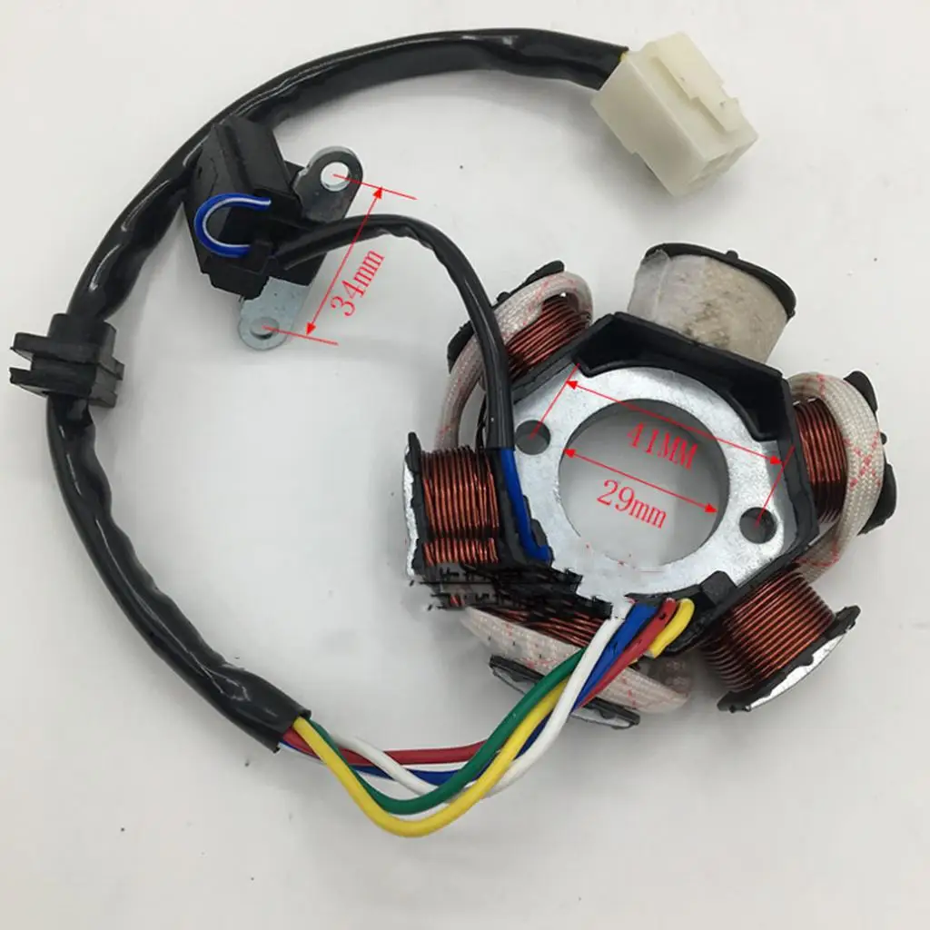 

Stator Coil Magneto Alloy 6 Pole High Quality for Pit Bike 125cc Engine ATV Quad Buggy Spare Parts