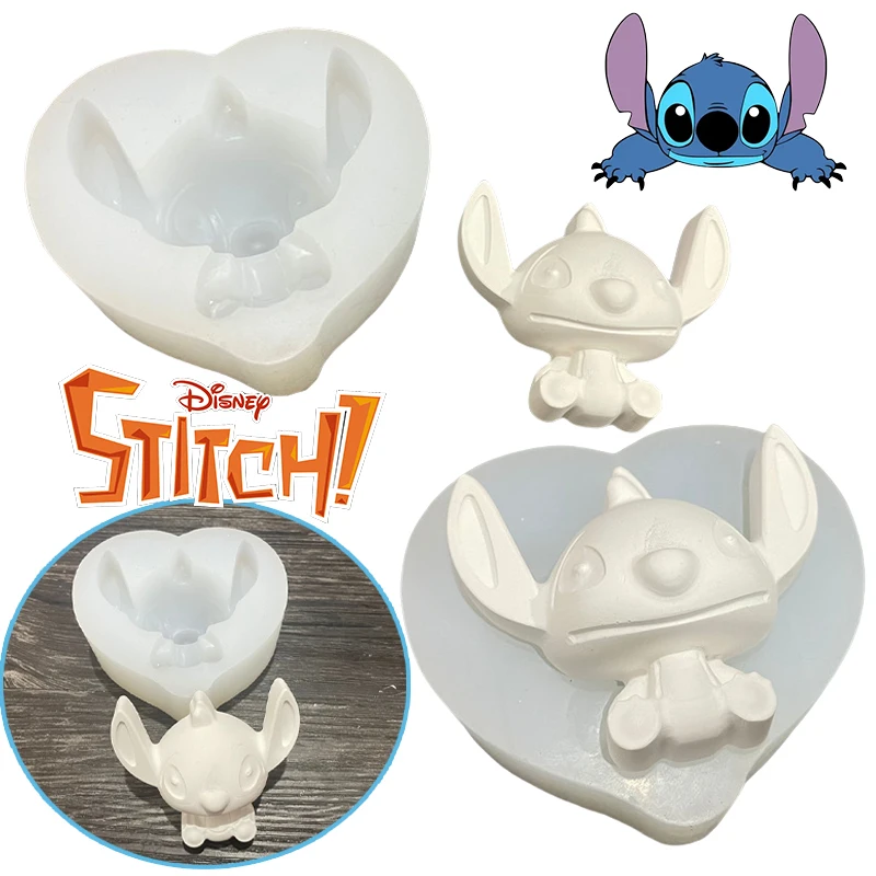 Disney Stitch Stampo in silicone Torta decorativa Biscotti Stampo per cartoni animati Stampo per gesso Sapone fatto a mano Cioccolato Regali facili