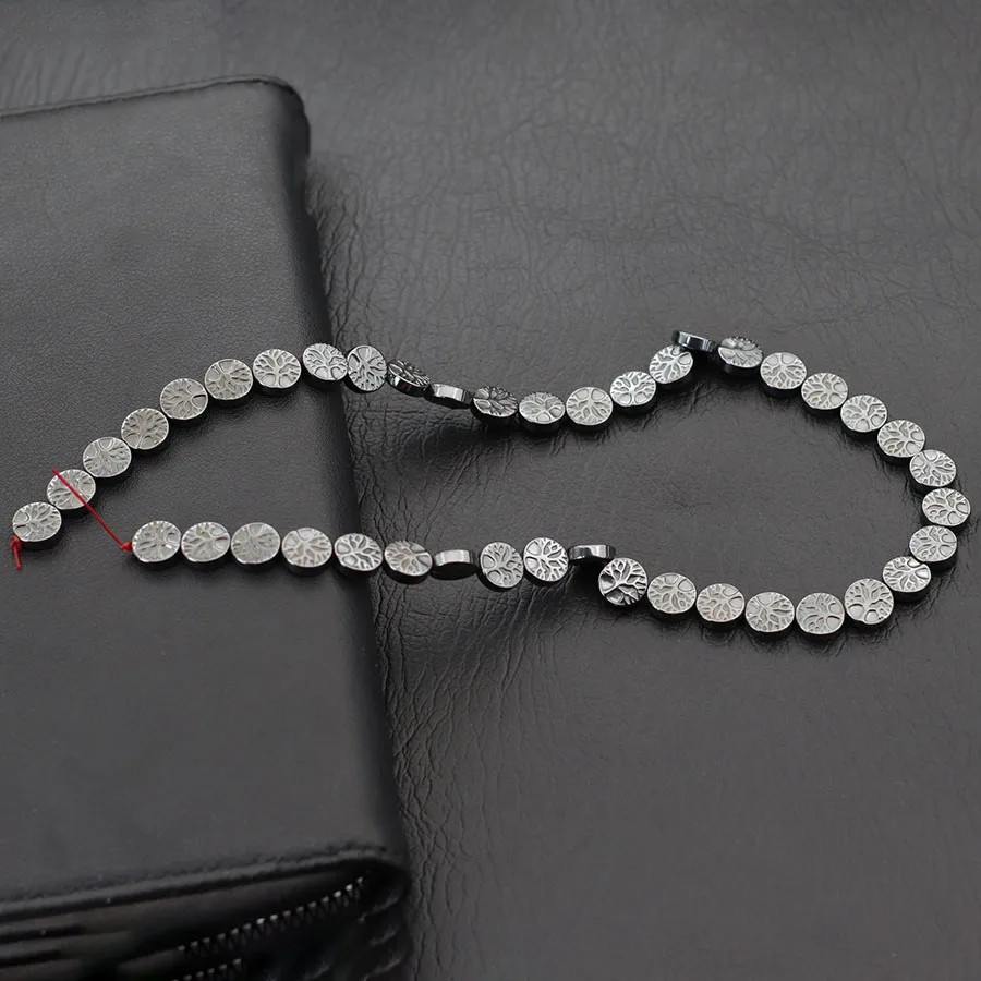 

Бусины из натурального гематита класса А для изготовления ювелирных изделий, черный череп, черепаха, древо жизни, форма, свободный браслет из бисера, ожерелье «сделай сам»