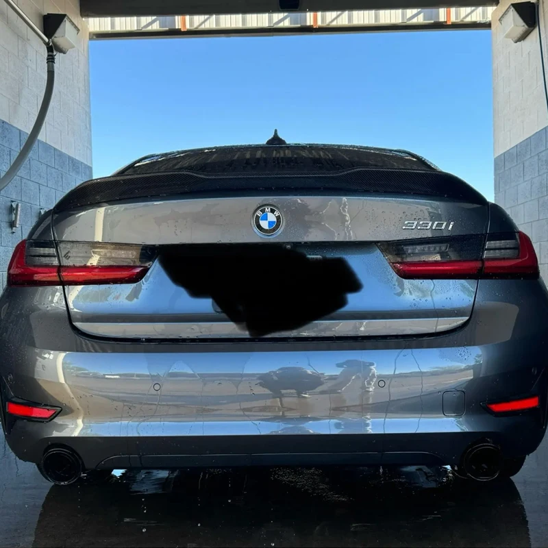 2pcs/lot Carbon Fiber Exhaust For BMW G20 G21 320i 330i G22 G23 G26 420i 430i Muffler Tip Slip In Tailpipe Exhaust System
